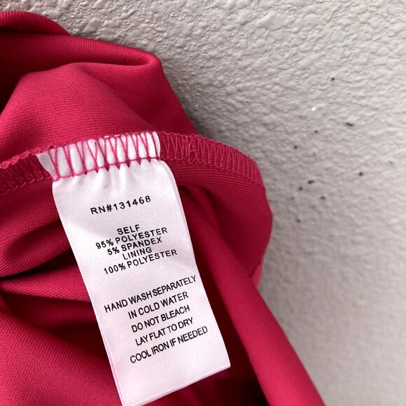 Fate NEW One Shoulder Asymmetrical Dress - Raspberry Pink - Medium - Picture 7 of 9